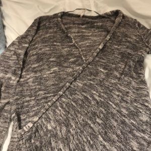 Gray Free People Wrap Sweater size XS